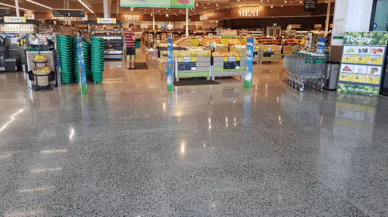 Polished concrete flooring by Concretech One