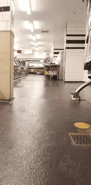 Epoxy floor in a commercial space