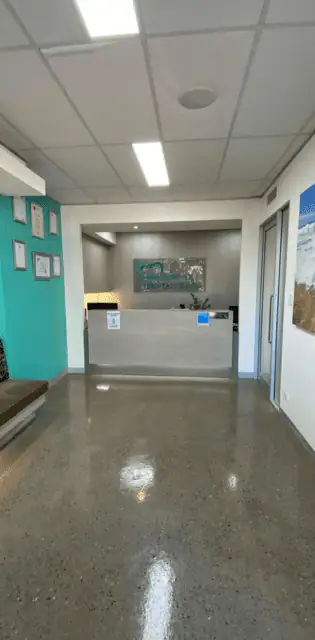 Grind and seal concrete floor