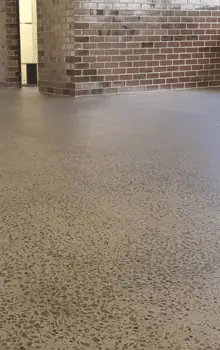 Grind and seal flooring project