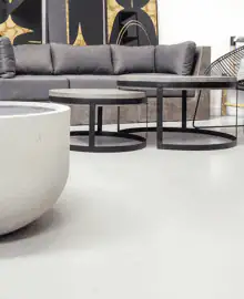 Close-up of an epoxy floor surface